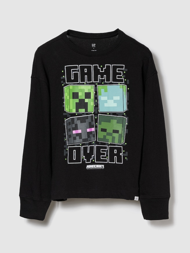 GapKids | マインクラフト グラフィックTシャツ-0