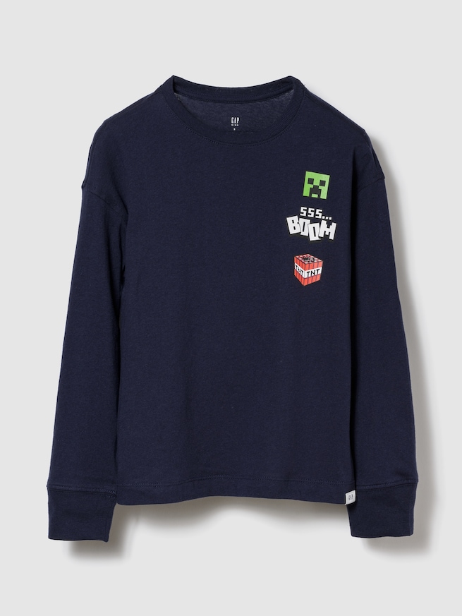 GapKids | マインクラフト グラフィックTシャツ-0