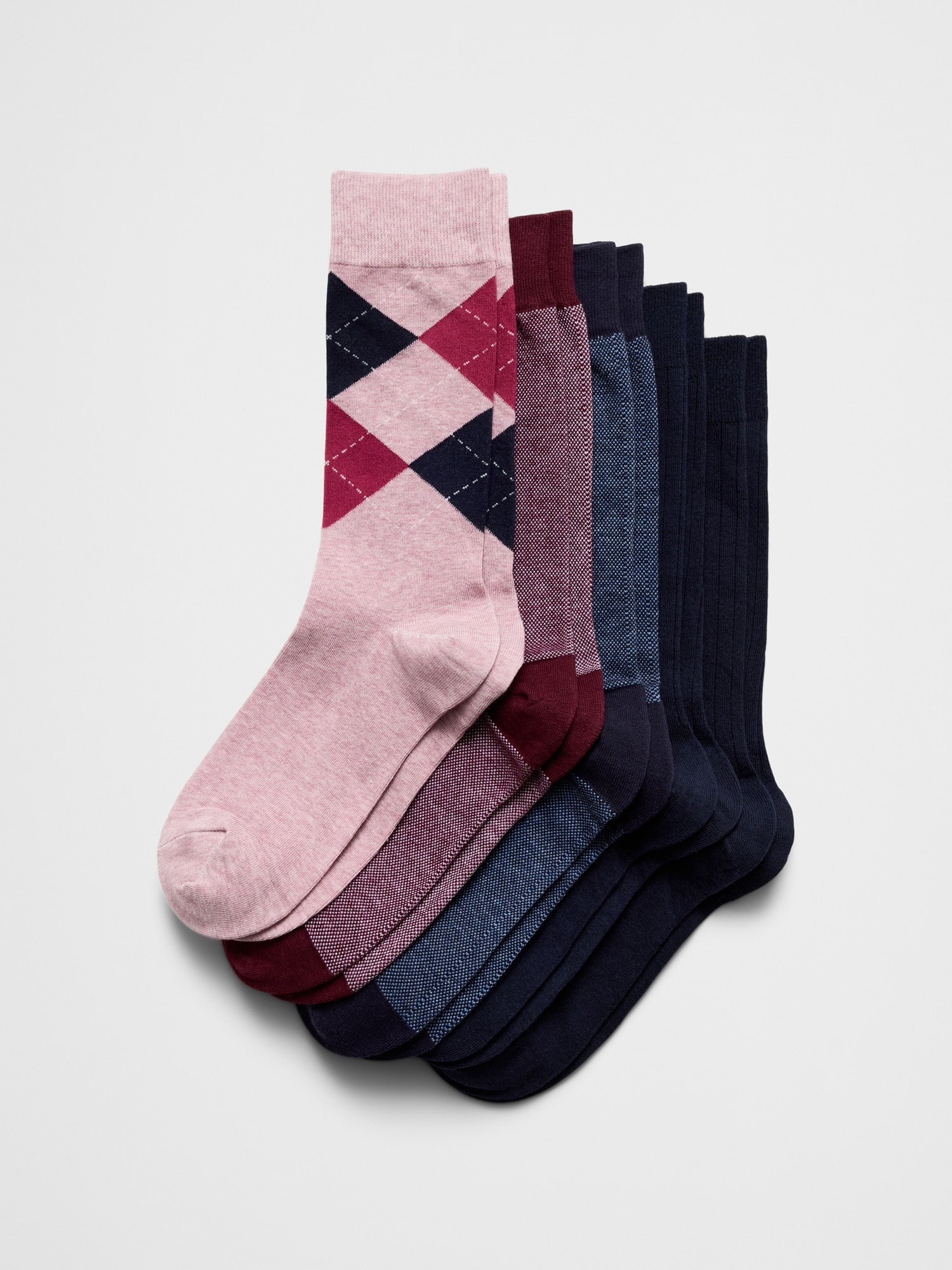 Pique Ribbed Trouser Socks (5 Pack)