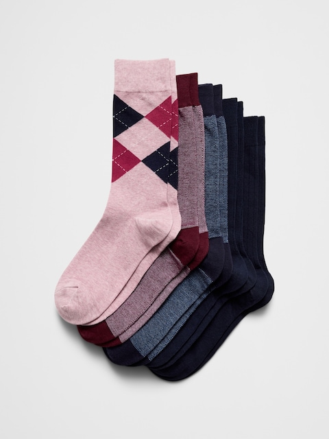 Pique Ribbed Trouser Socks (5 Pack)