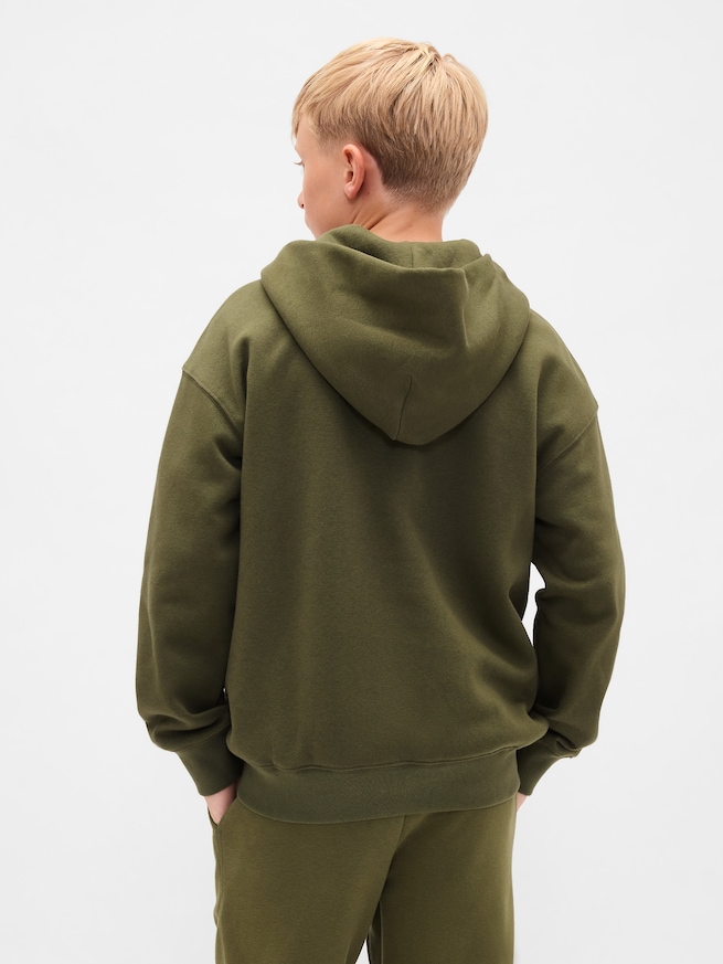 ヴィンテージソフト GAPロゴ ジップアップパーカー (キッズ)-2