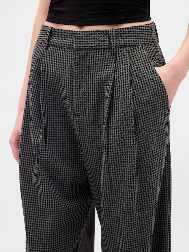 365 ハイライズ 起毛ツイル プリーツ トラウザー-7