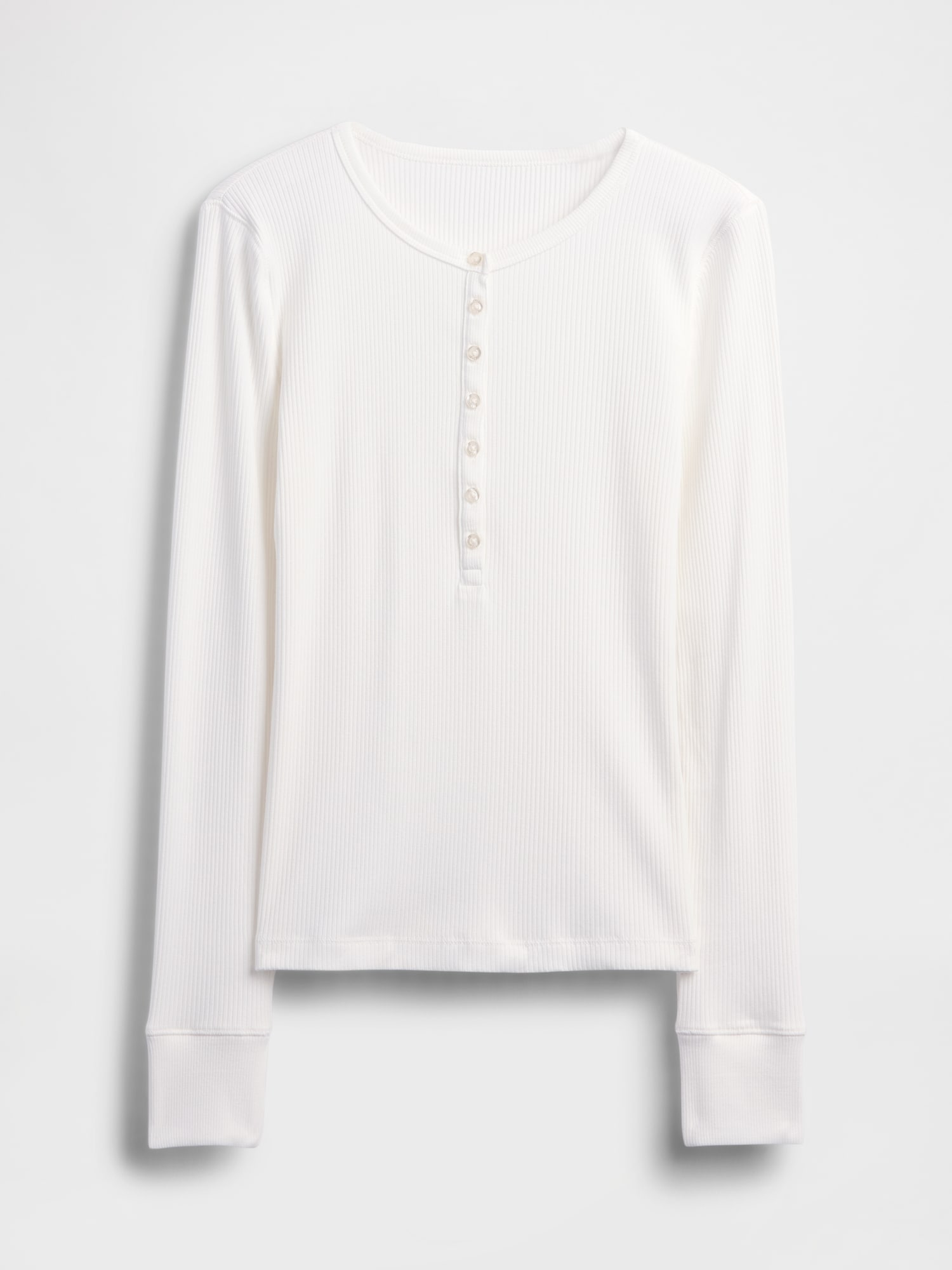 モダンリブ ヘンリーネックTシャツ-4