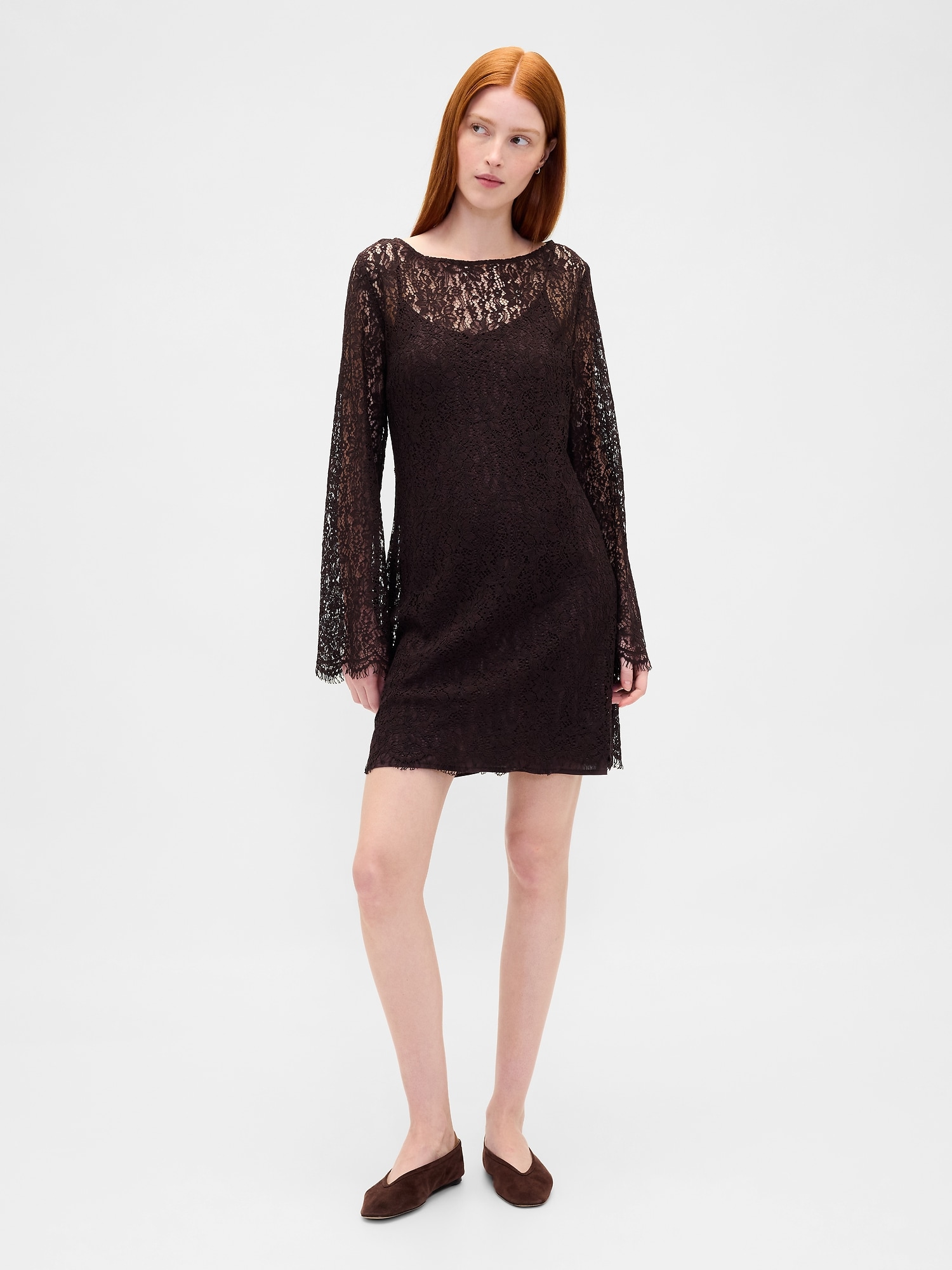 Lace Mini Shift Dress