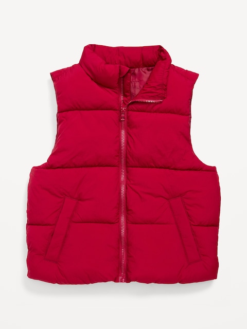 Water-Resistant Quilted Puffer Vest for Boys