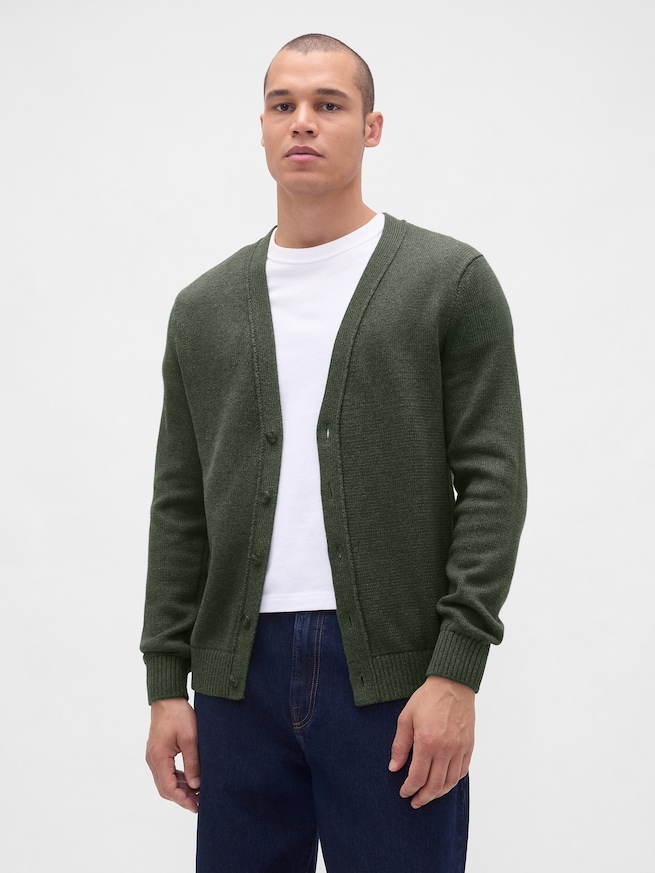 クラシック ニットカーディガン-0