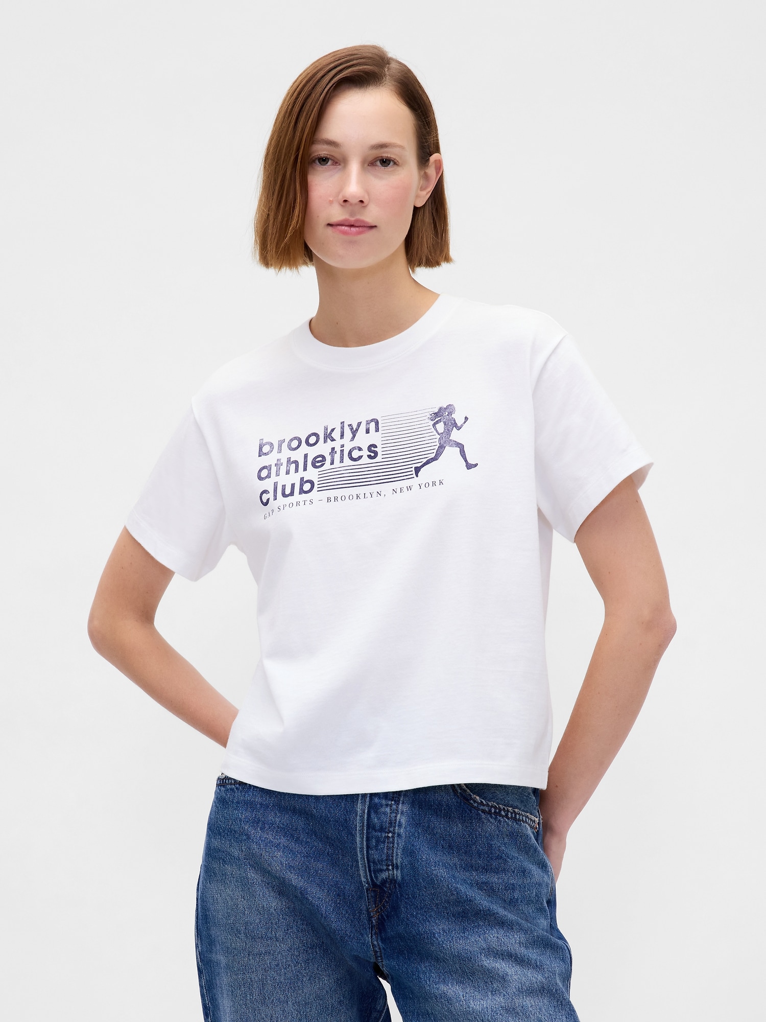 Gap ブルックリン アスレチックス クラブ リラックスグラフィックTシャツ Gap ブルックリン アスレチックス クラブ リラックスグラフィックTシャツ