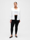 Pantalon fuseau &agrave; taille haute en tricot double &eacute;paisseur-4