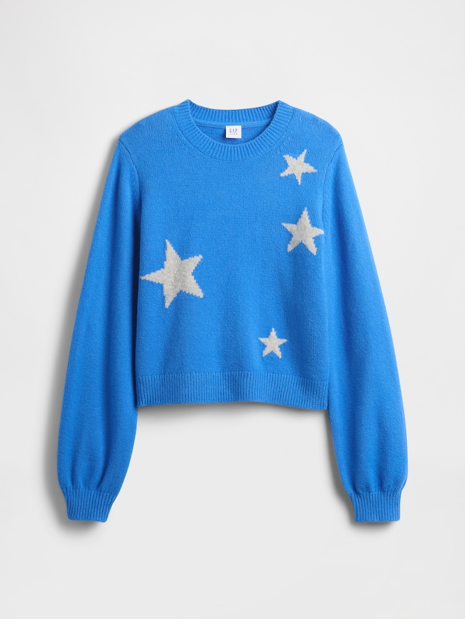 CashSoft カシミヤタッチ クルーネックセーター (キッズ)-1