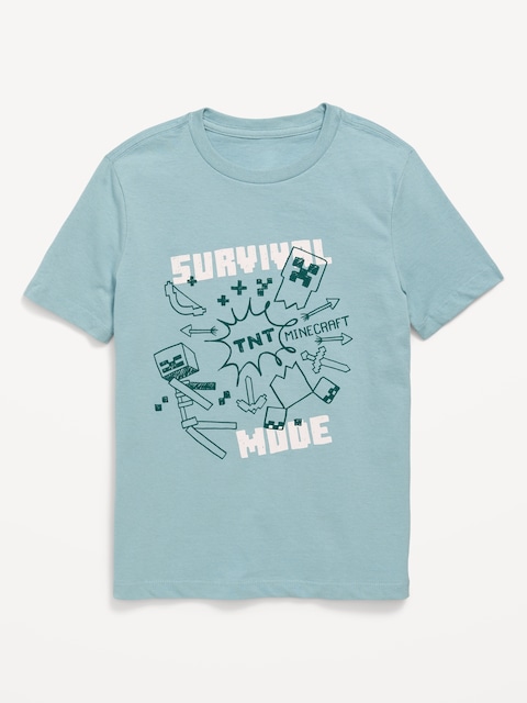 Minecraft™ Gender-Neutral Graphic T-Shirt for Kids