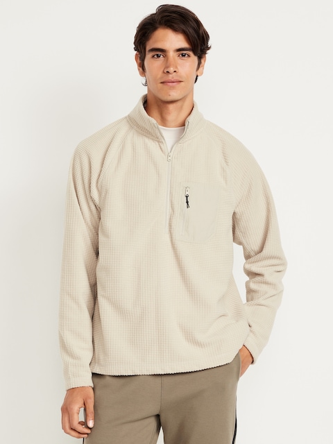 Waffle Half-Zip Performance Pullover
