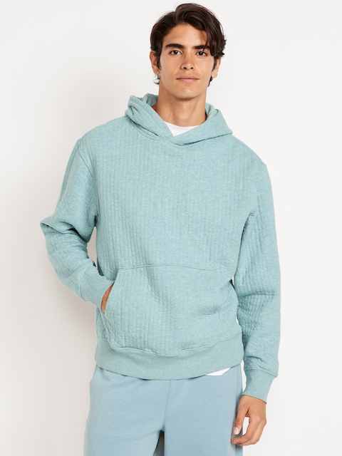 Essential Quilted Fleece Hoodie