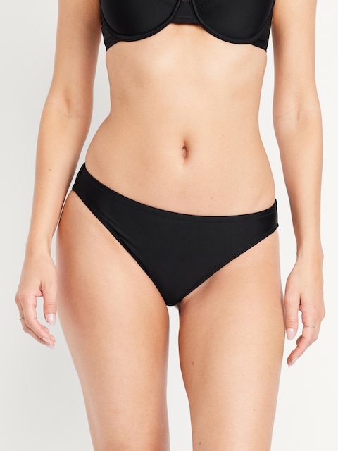 Mid-Rise Bikini Swim Bottoms