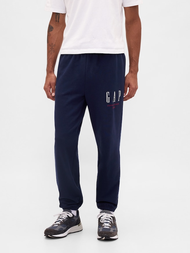 30th アニバーサリー ヘビーウェイト フレンチテリー GAPロゴ ジョガーパンツ-1