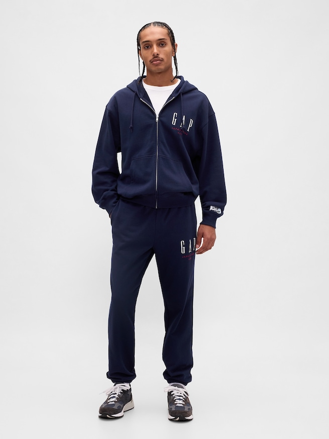 30th アニバーサリー ヘビーウェイト フレンチテリー GAPロゴ ジョガーパンツ-3