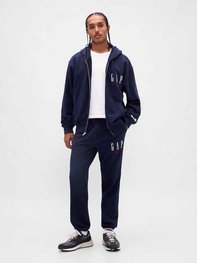 30th アニバーサリー ヘビーウェイト フレンチテリー GAPロゴ ジョガーパンツ-0