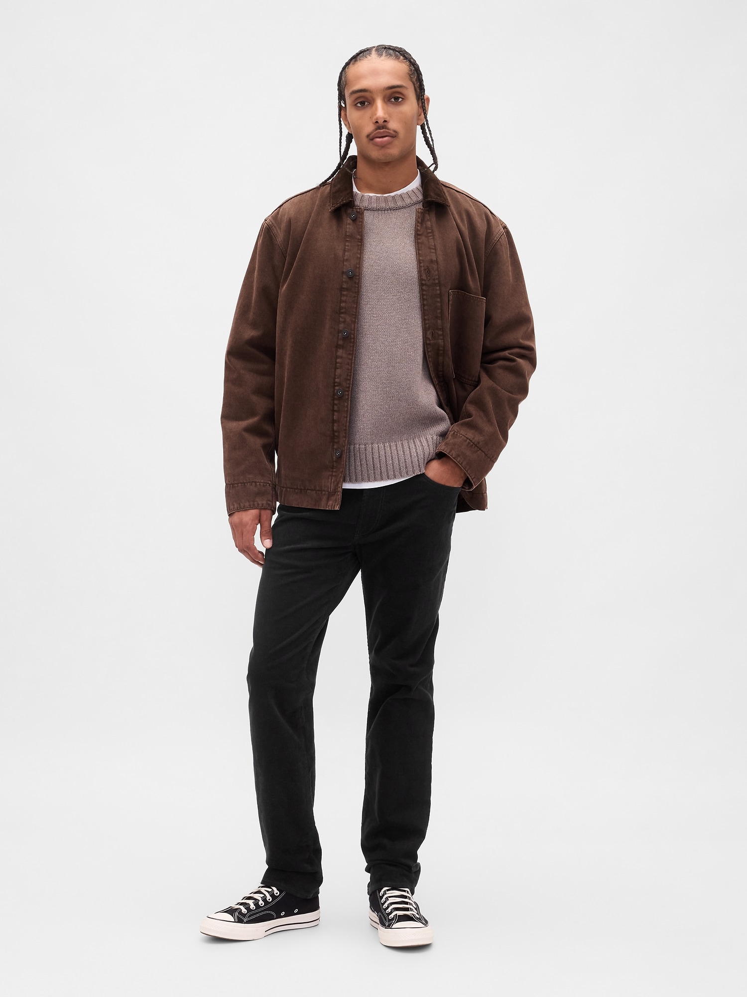 Corduroy Straight Pants