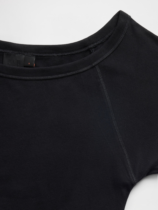 GapStudio ジャージー オフショルダー ミディドレス-3