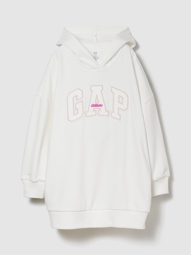 ヴィンテージソフト オーバーサイズ GAPロゴ パーカーワンピース (キッズ)-0