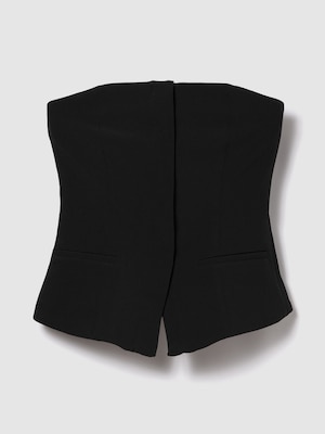 ストラップレス バイストレッチ コルセットトップス