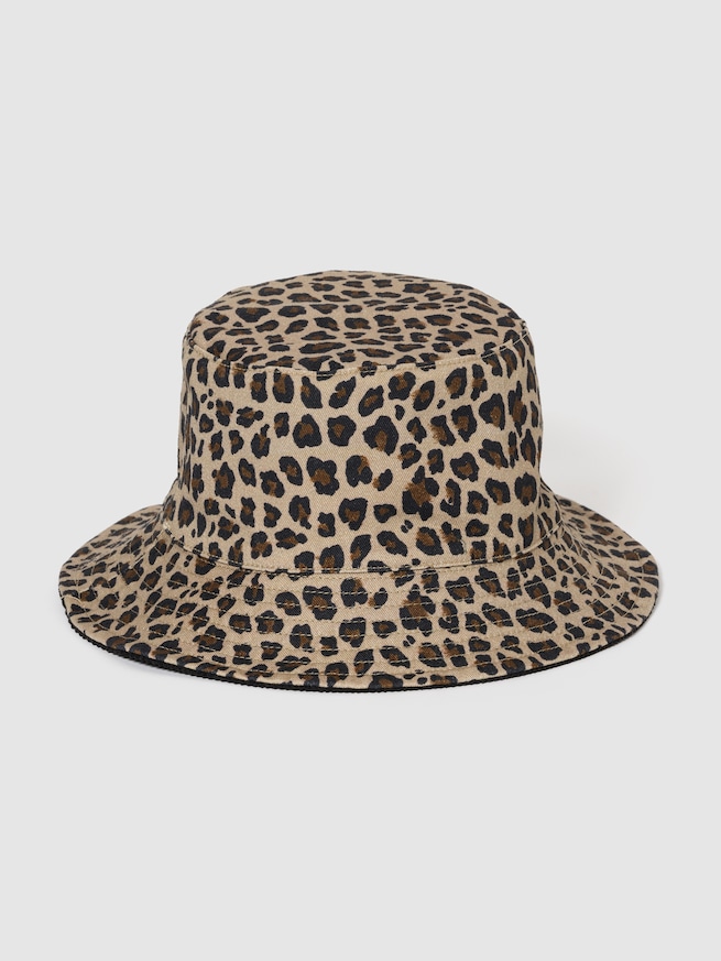 リバーシブル レオパード バケットハット (幼児・ベビー)-0