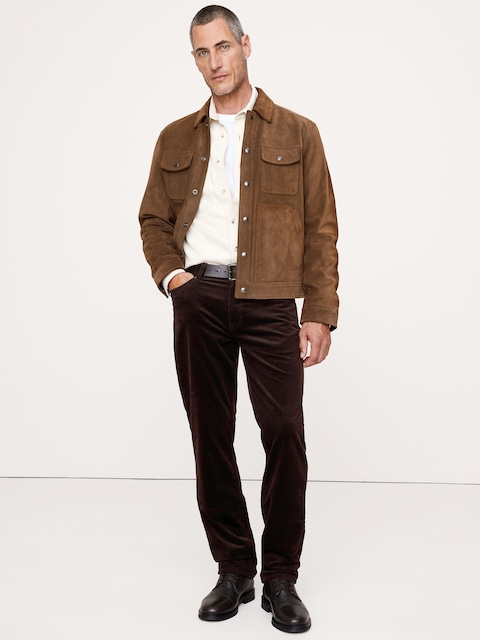 Straight Stretch-Corduroy Traveler Pant