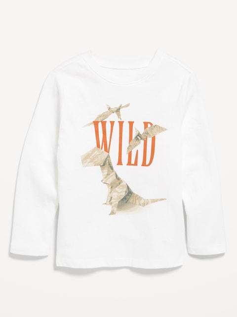 Long-Sleeve Unisex Graphic T-Shirt for Toddler