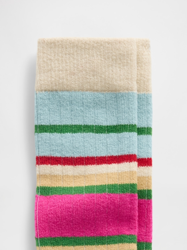 CashSoft カシミヤタッチ クルーソックス-1