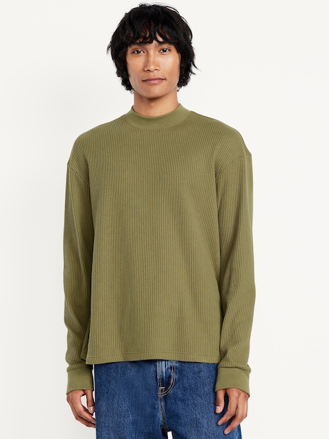 Heavyweight Long-Sleeve Waffle T-Shirt