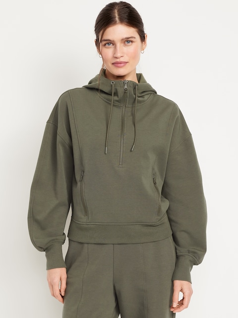 Dynamic Fleece Half-Zip Hoodie Sweatshirt