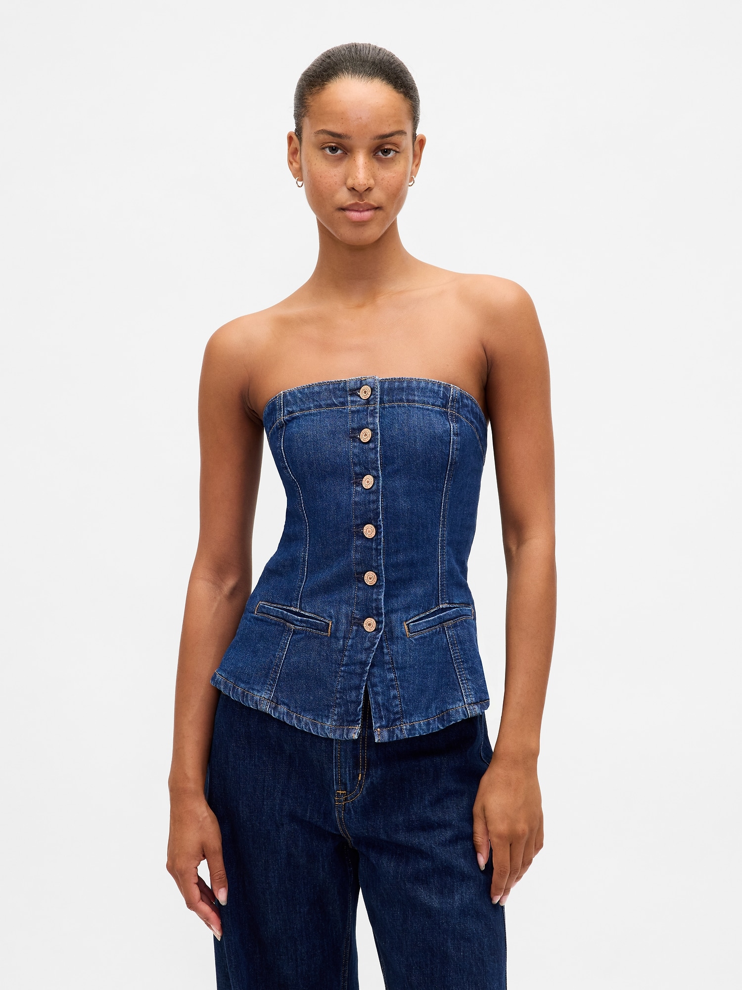 BUSTIER EN DENIM