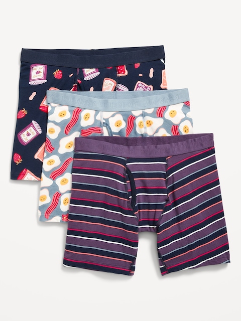 3-Pack Soft-Washed Boxer Briefs -- 6.25-inch inseam