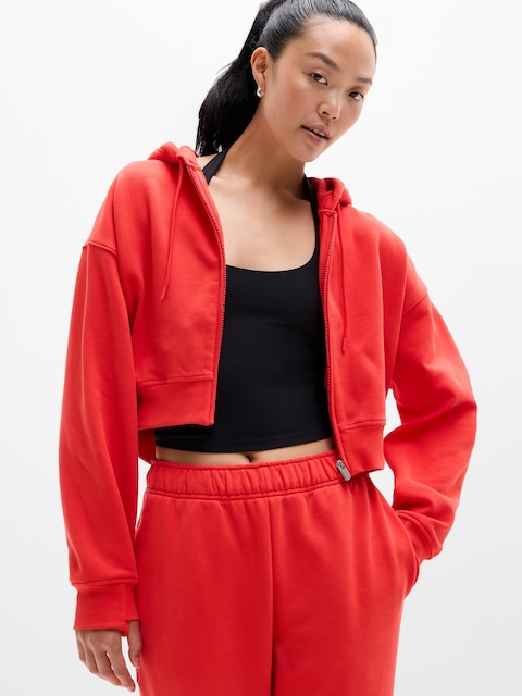 Forever Fleece Crop Full Zip