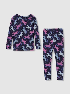 オーガニック ブラッシュドコットン パジャマセット (幼児・ベビー)