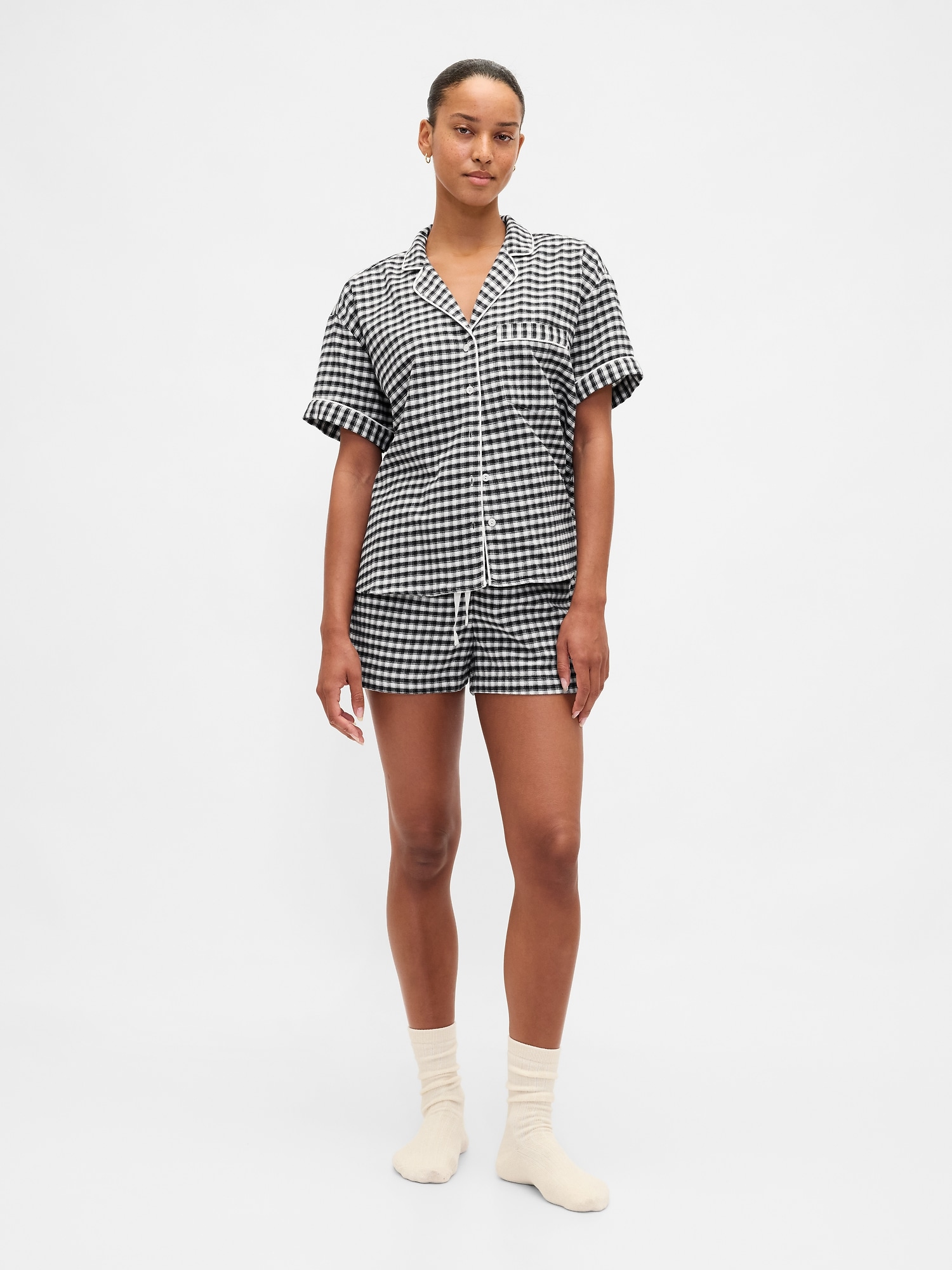 Adult Softest Flannel PJ Short Set