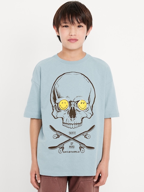 Smiley World™ Oversized Graphic T-Shirt for Boys