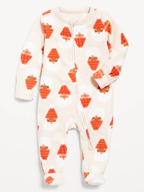 Microfleece 2-Way-Zip Sleep & Play Footed One-Piece for Baby