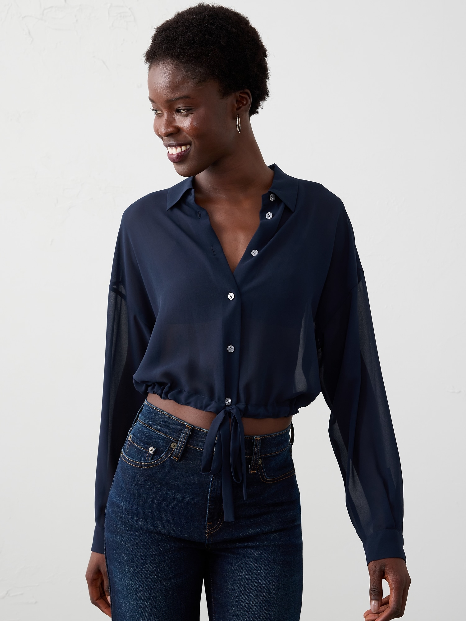 Cinched Hem Shirt