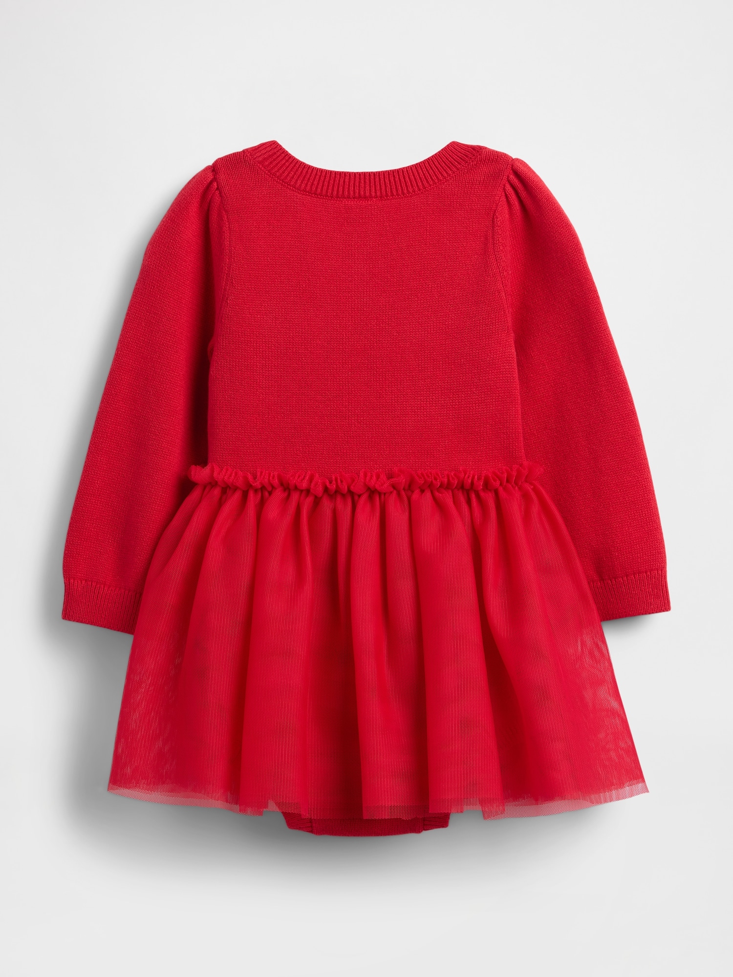 チュール ニット ボディスーツ ワンピースコーデセット (ベビー)-1