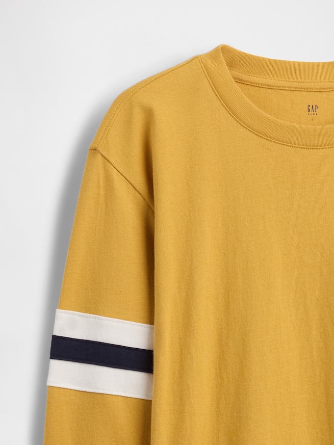 リラックスフィット バーシティ ストライプ Tシャツ (キッズ)-1