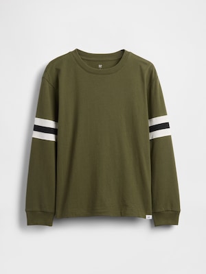 リラックスフィット バーシティ ストライプ Tシャツ (キッズ)