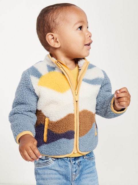 Sherpa Zip-Front Jacket for Baby