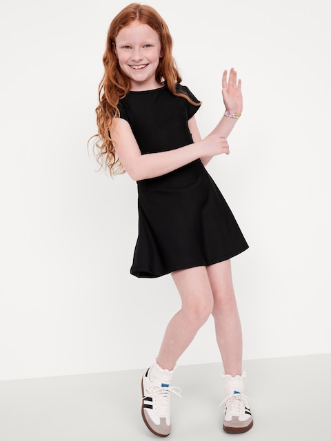 PowerSoft Short-Sleeve Athletic Dress for Girls