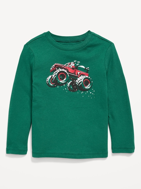 Long-Sleeve Unisex Graphic T-Shirt for Toddler