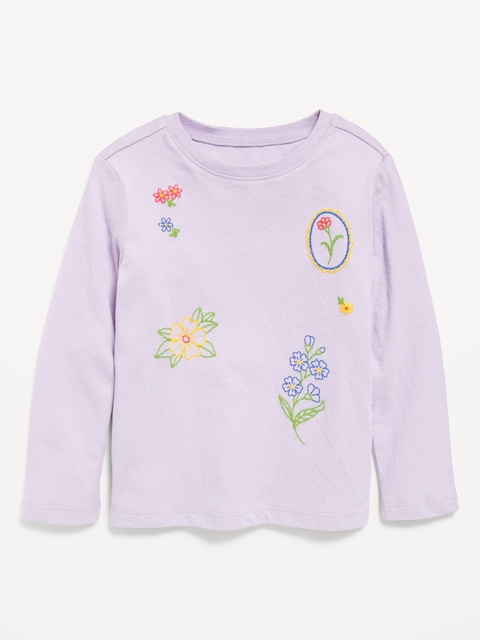 Long-Sleeve Graphic T-Shirt for Toddler Girls
