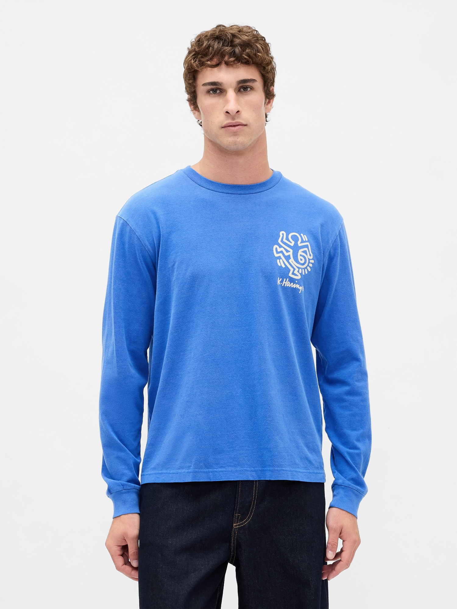 T-SHIRT DÉCONTRACTÉ À IMPRIMÉ KEITH HARING