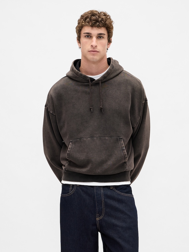 ヘビーウェイト クロップドパーカー-0