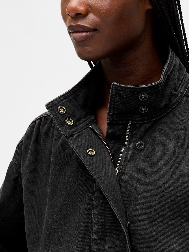 デニム バブルジャケット-3