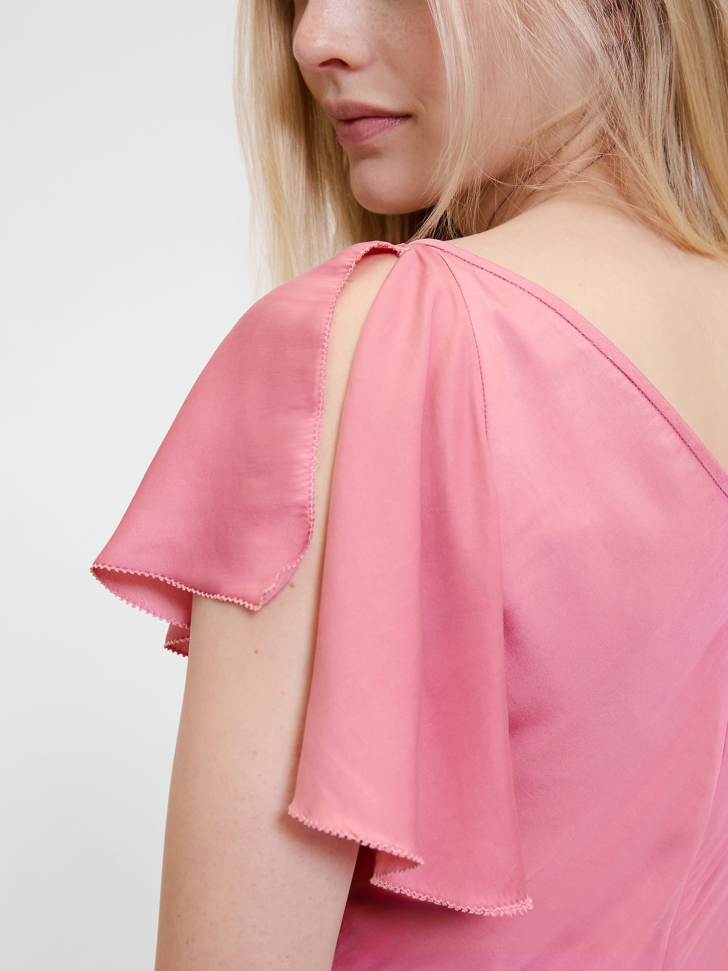 GapStudio サテン ミディドレス-3