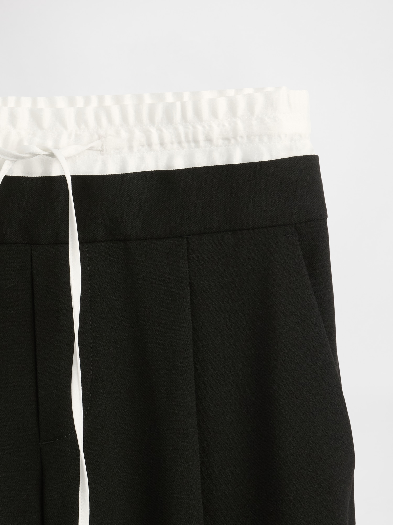 ミッドライズ ダブルウエストパンツ-8